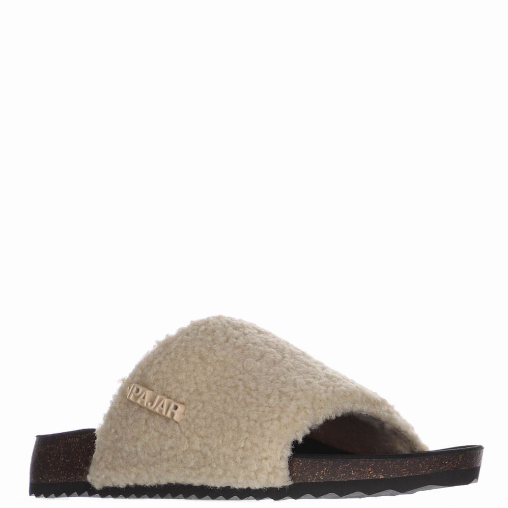 Pajar Beal Slippers Dames Beige | AML386KZ