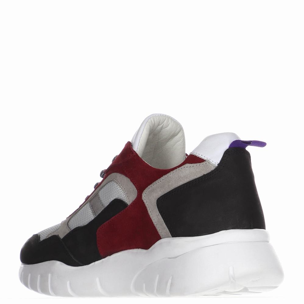 Pajar Cam Sneakers Heren Zwart Bordeaux | YZU5785OK