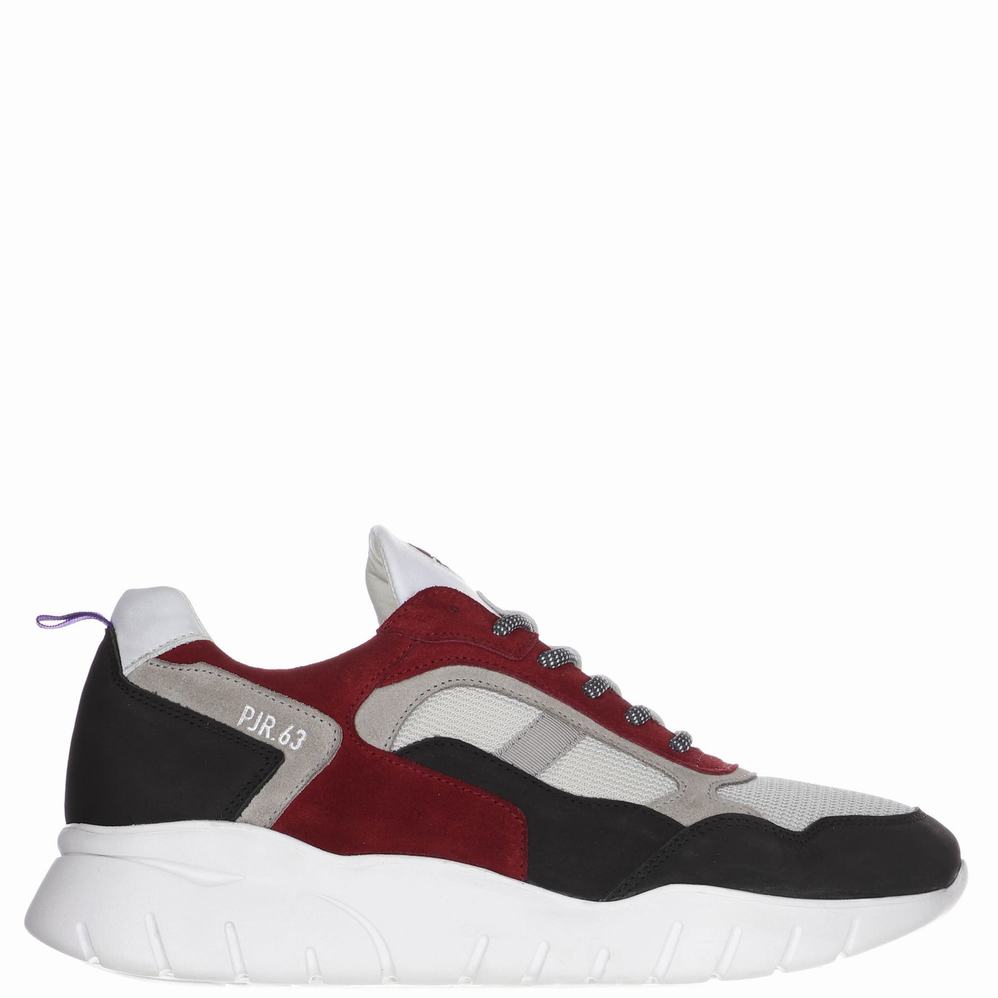 Pajar Cam Sneakers Heren Zwart Bordeaux | YZU5785OK