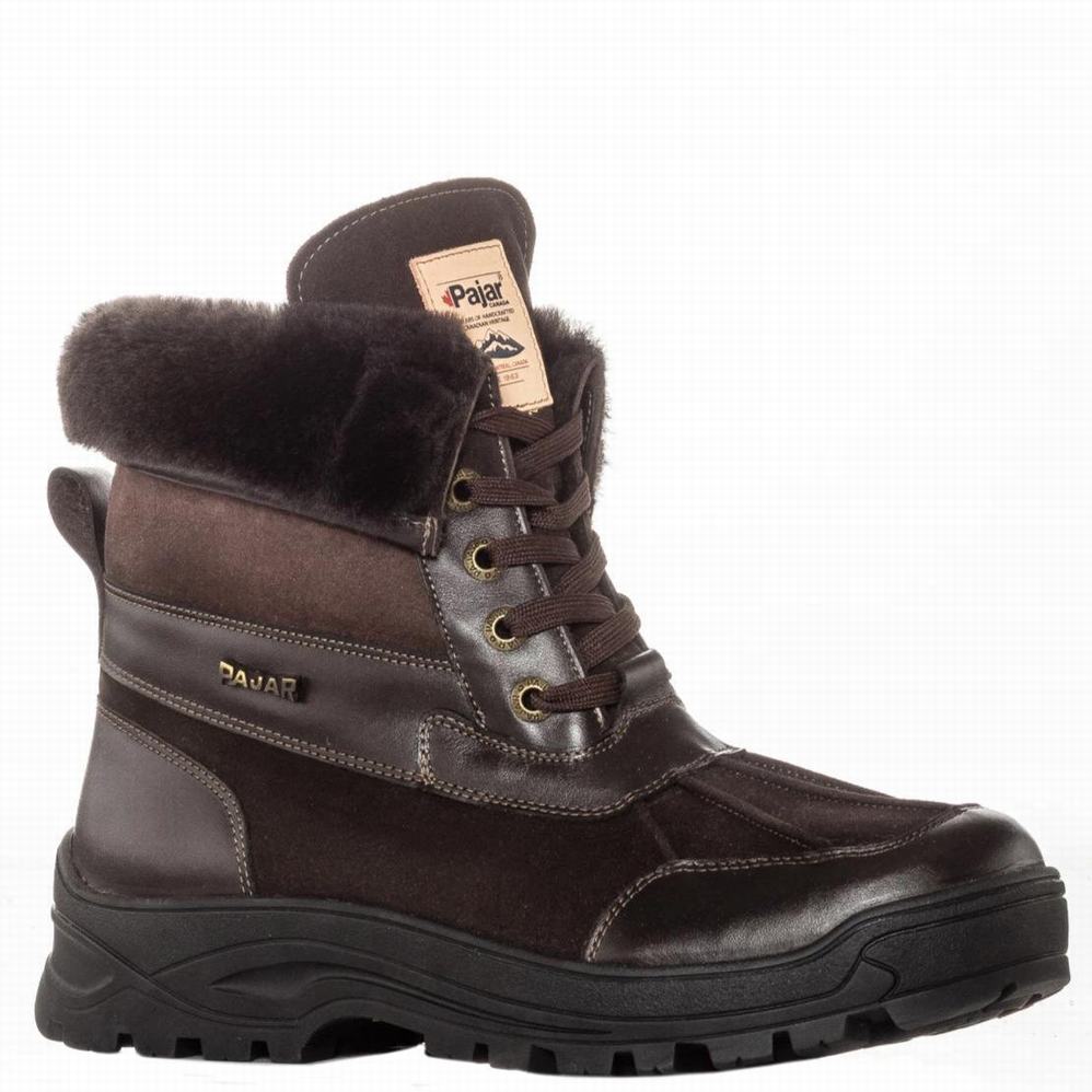 Pajar Clermont G Ice Gripper Winterschoenen Heren Donkerbruin | AAG5858LL