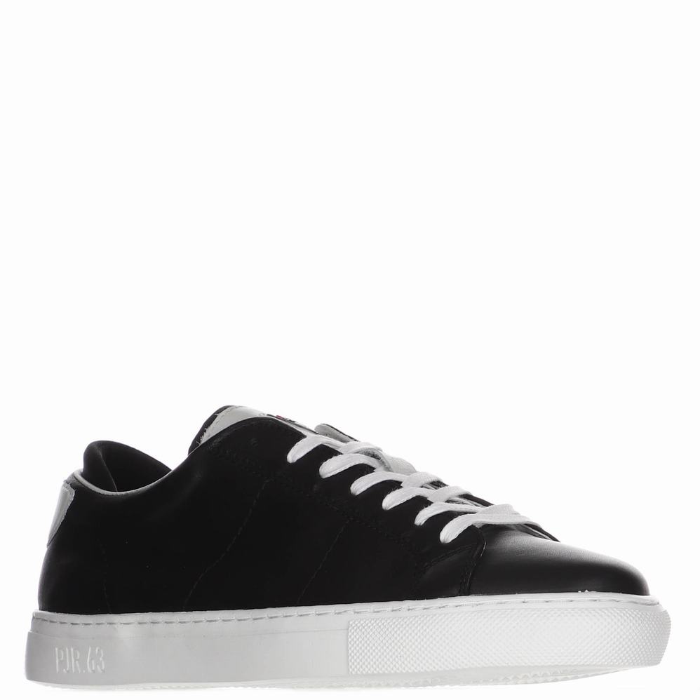 Pajar Landen Sneakers Heren Zwart Wit | KIZ5681GL