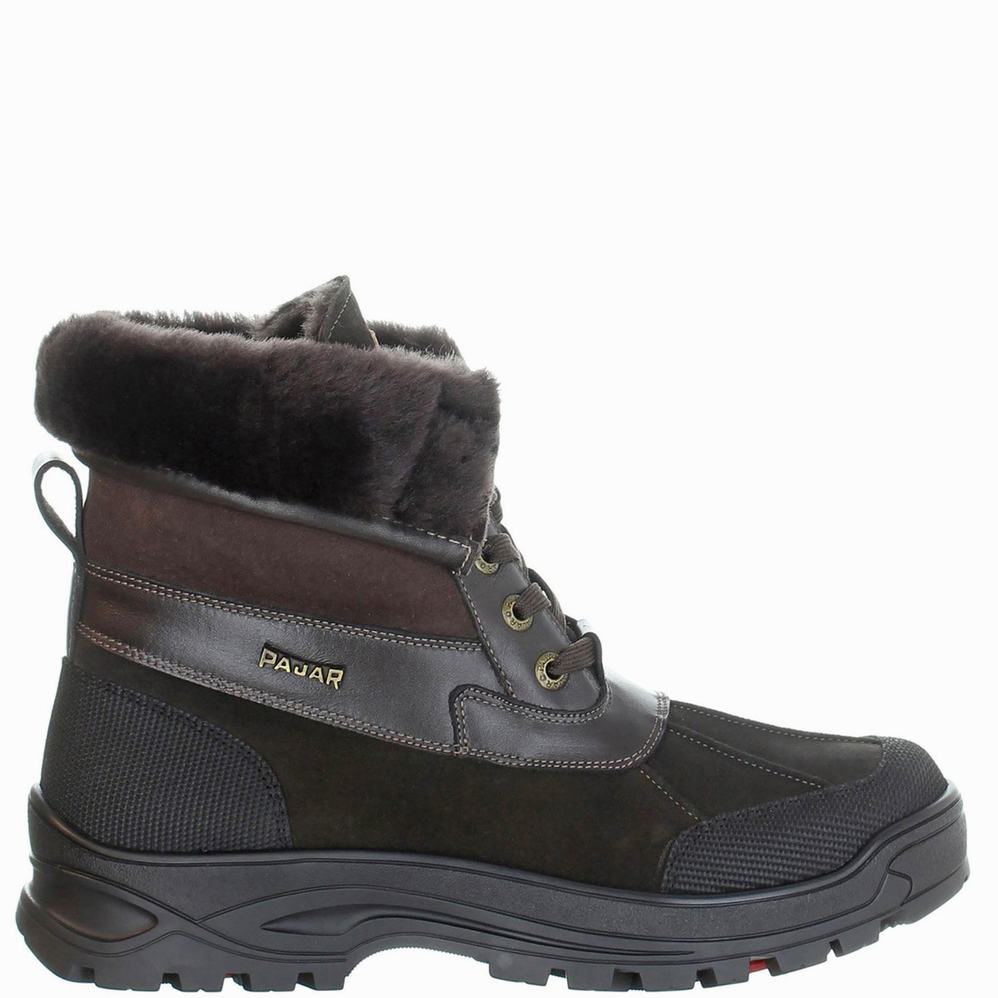 Pajar Malcolm Ice Gripper Winterschoenen Heren Donkerbruin | PFO258LT