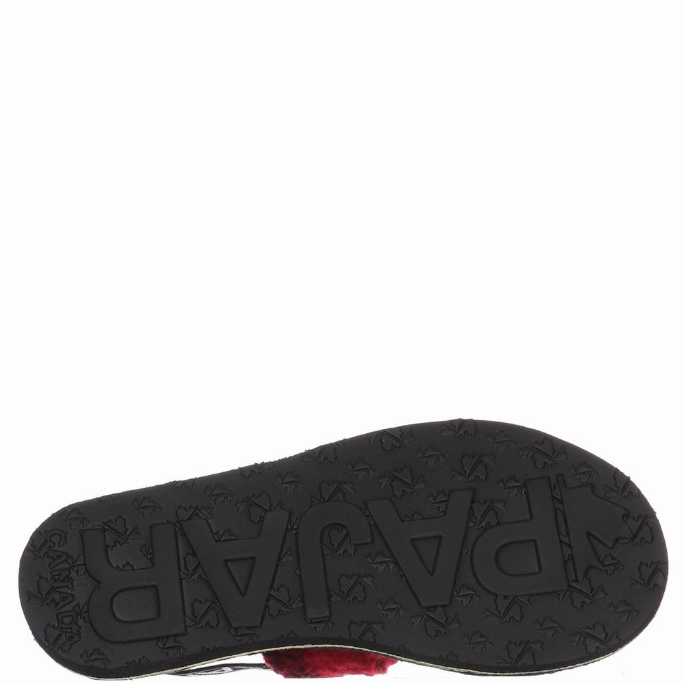 Pajar Mara Strap Slippers Dames Rood Zwart | NQZ6382DJ