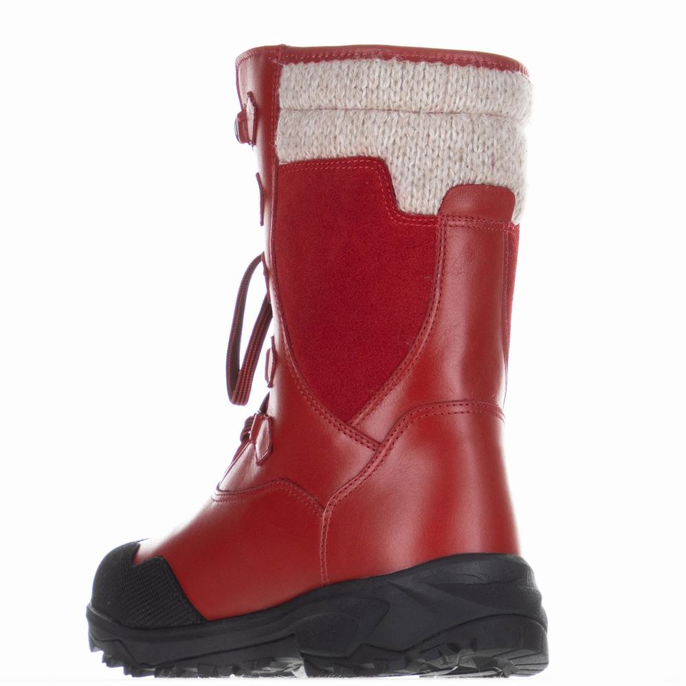 Pajar Marianne Ice Gripper Snowboots Dames Rood | XWC4837GC