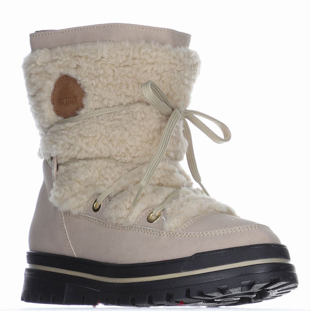 Pajar Maxine Ice Gripper Winterschoenen Dames Beige | GZR5884NS