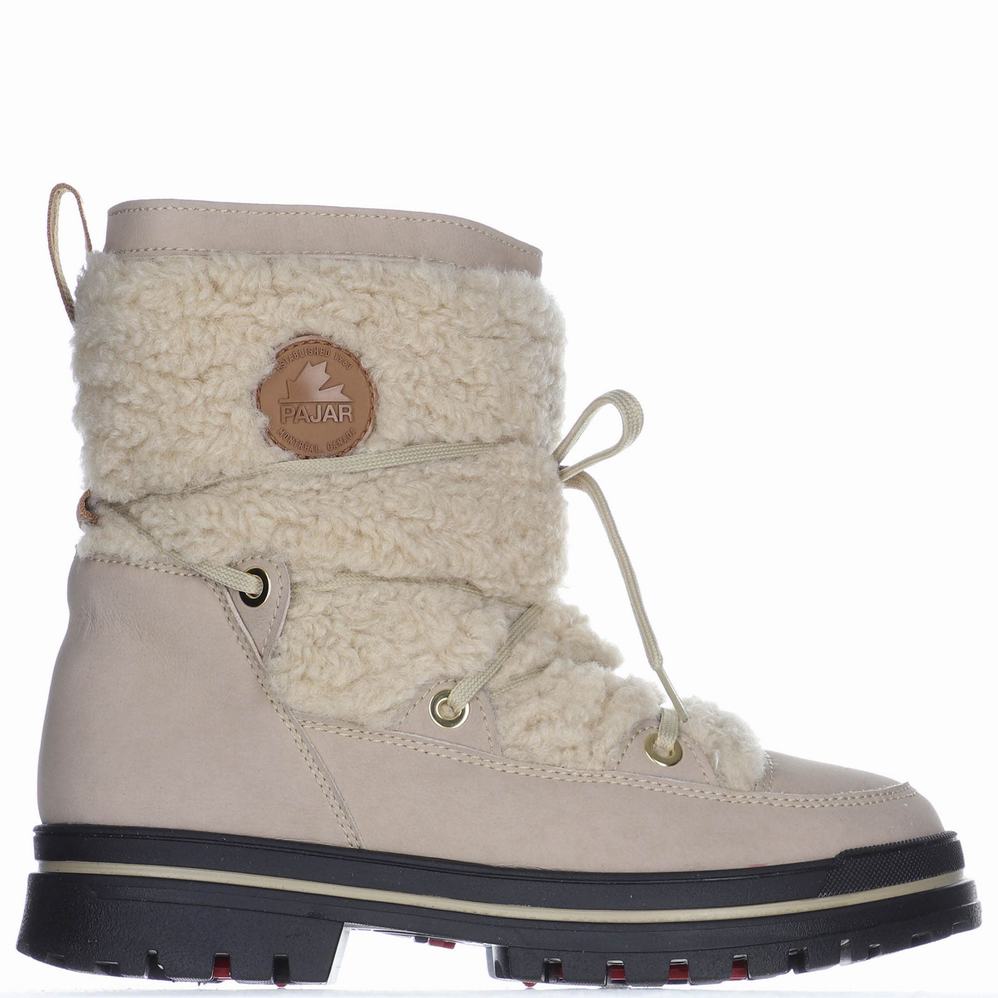 Pajar Maxine Ice Gripper Winterschoenen Dames Beige | GZR5884NS