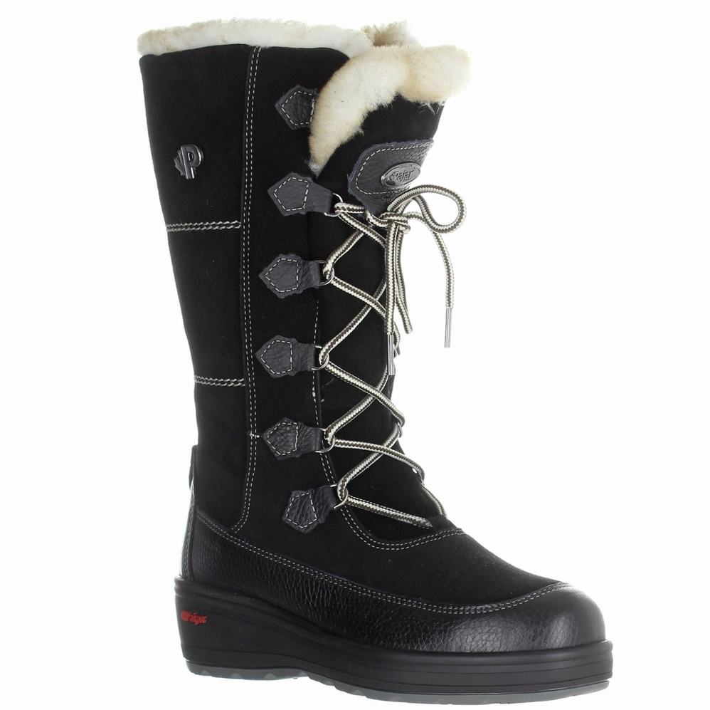 Pajar Nicole Ice Gripper Snowboots Dames Zwart | QZP5780LE