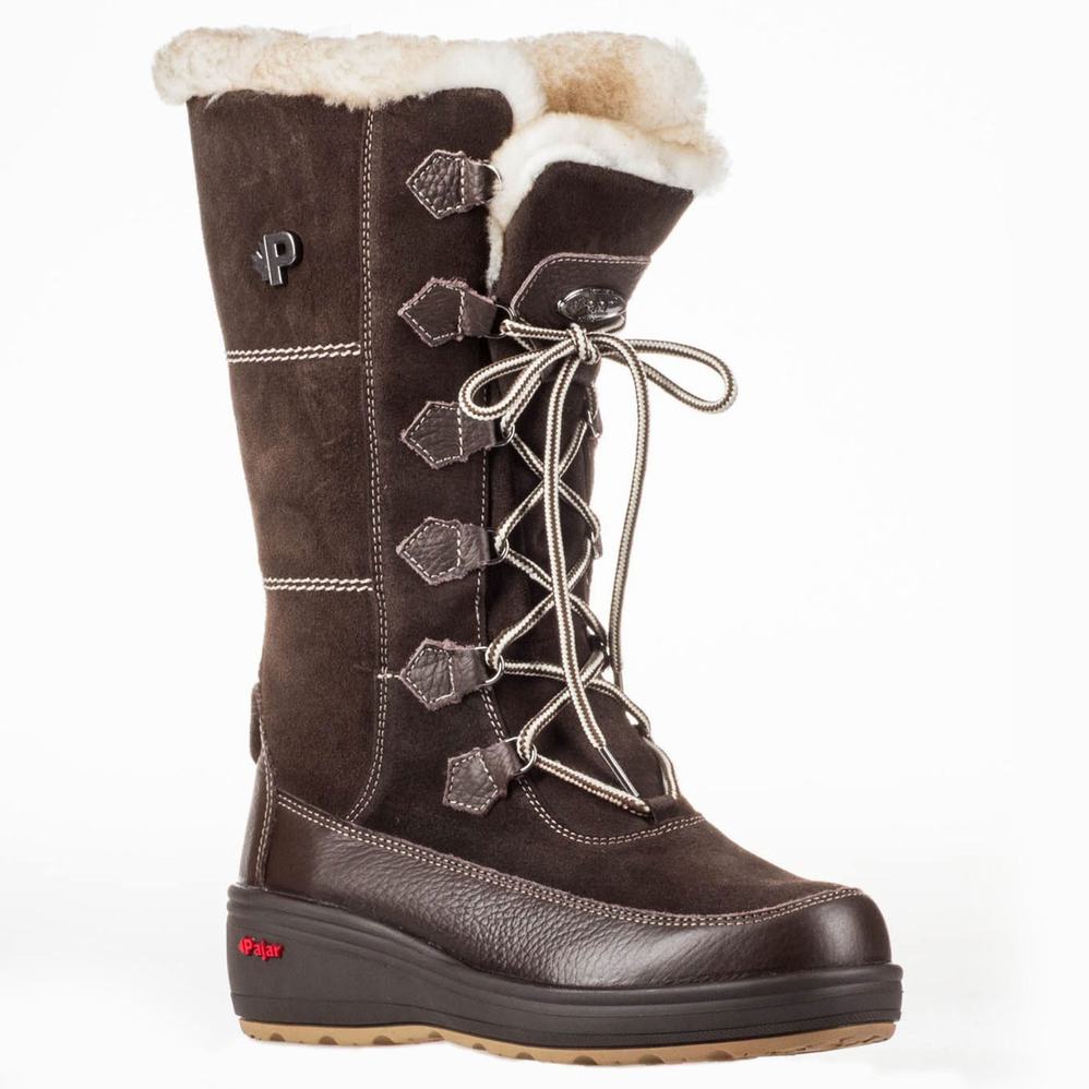 Pajar Nicole Ice Gripper Snowboots Dames Donkerbruin | ZZZ8679KC