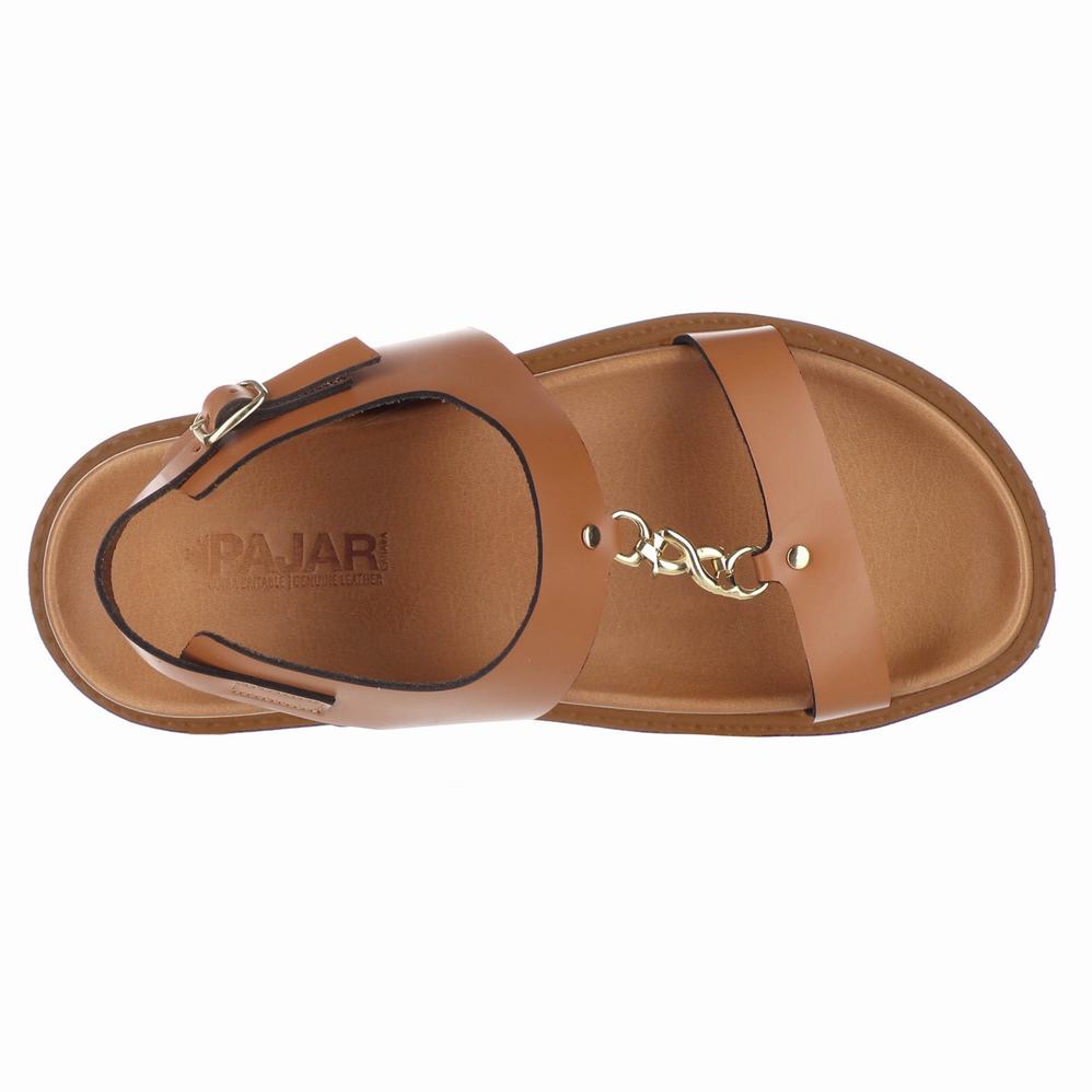 Pajar Romana Sandalen Dames Bruin | NKD31GM