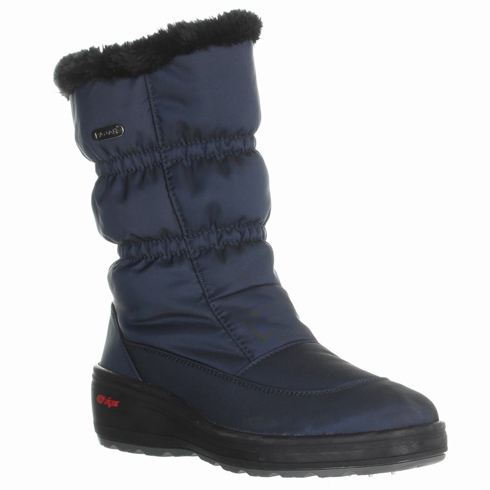 Pajar Snowcap-2 Ice Gripper Snowboots Dames Donkerblauw | XGE534RV