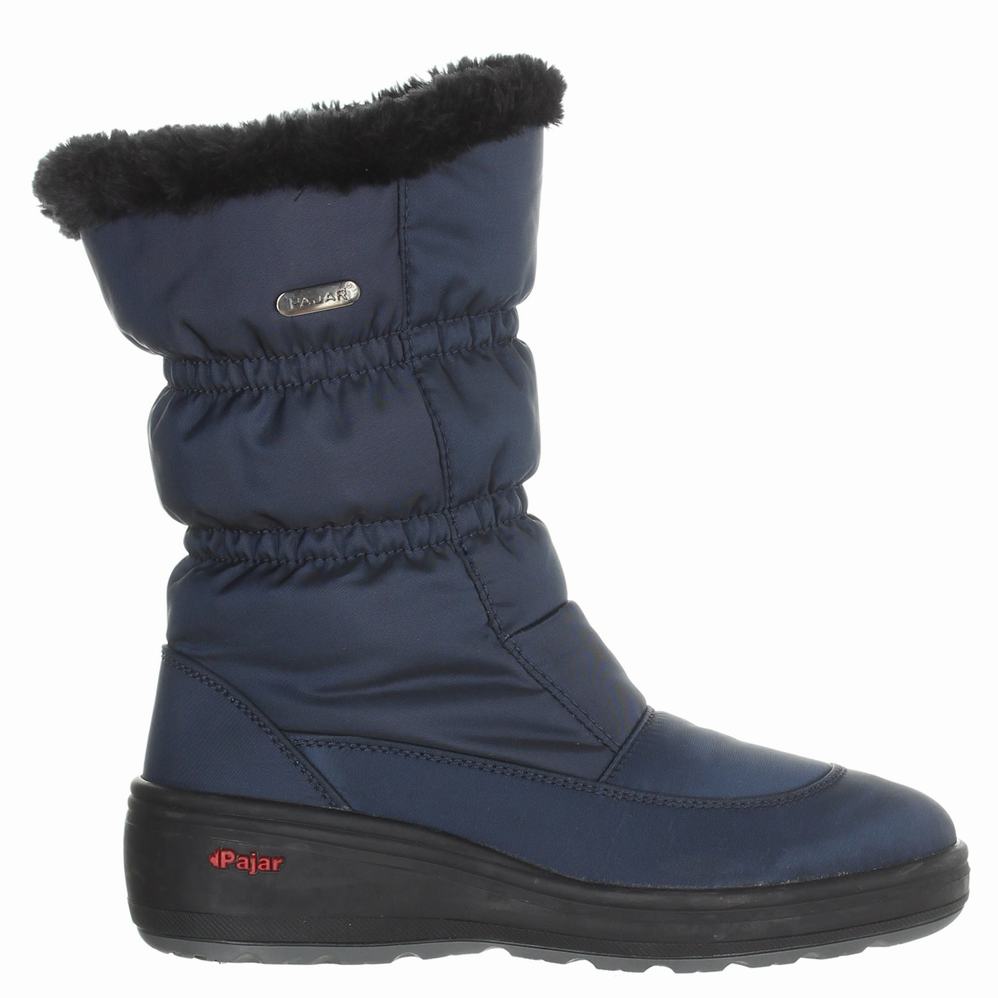 Pajar Snowcap-2 Ice Gripper Snowboots Dames Donkerblauw | XGE534RV