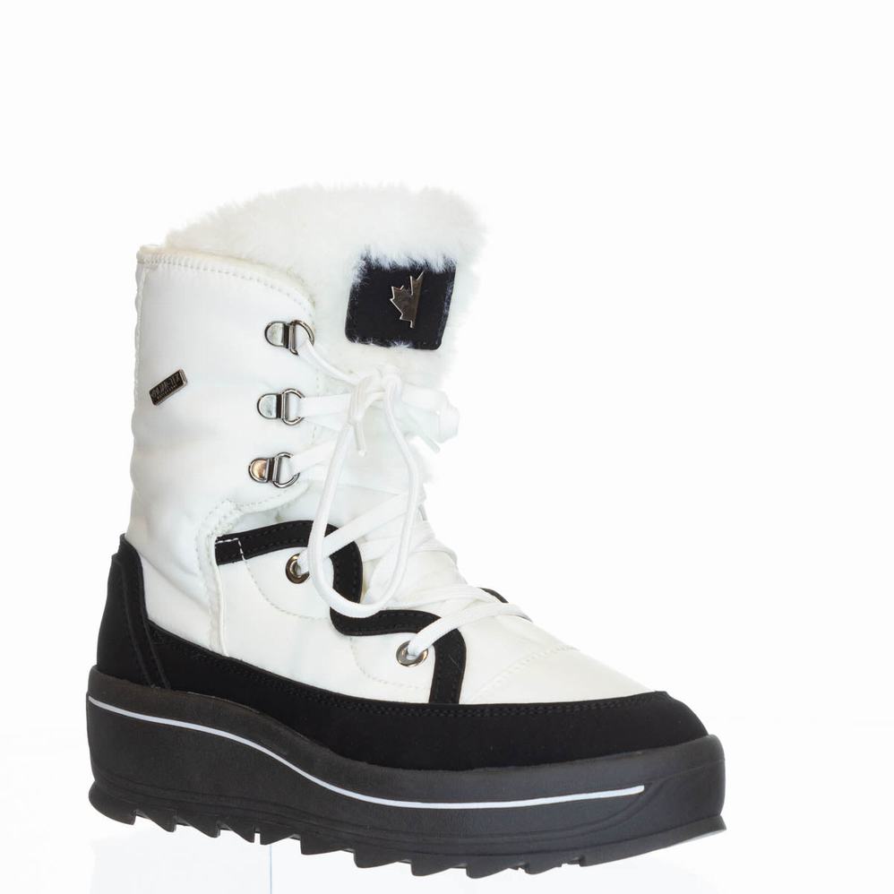 Pajar Tacey Low 2.0 Ice Gripper Snowboots Dames Wit | RNE913DM