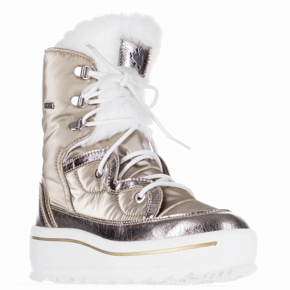 Pajar Tacey Low 2.0 Ice Gripper Snowboots Dames Goud | WFX6556YK