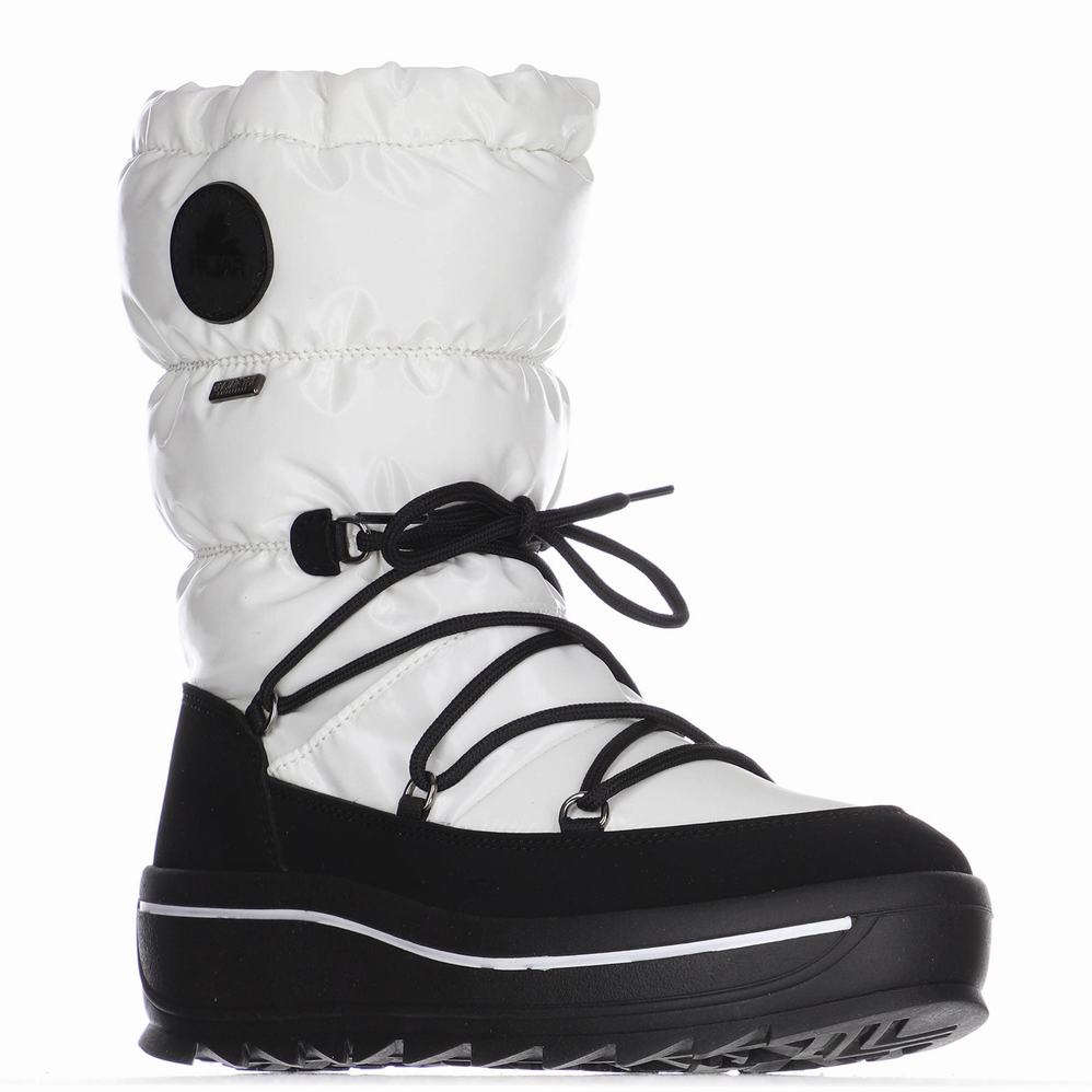 Pajar Taya High Ice Gripper Snowboots Dames Wit | SVA9039KN