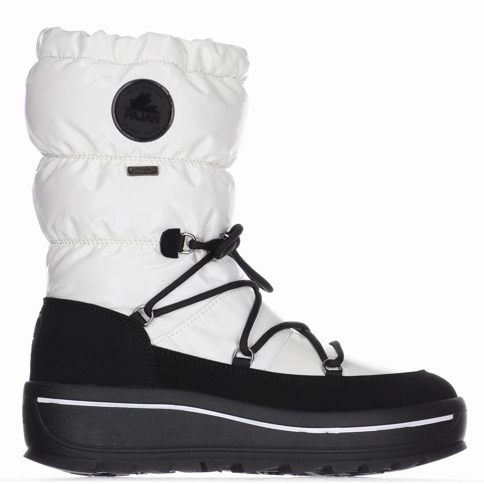 Pajar Taya High Ice Gripper Snowboots Dames Wit | SVA9039KN