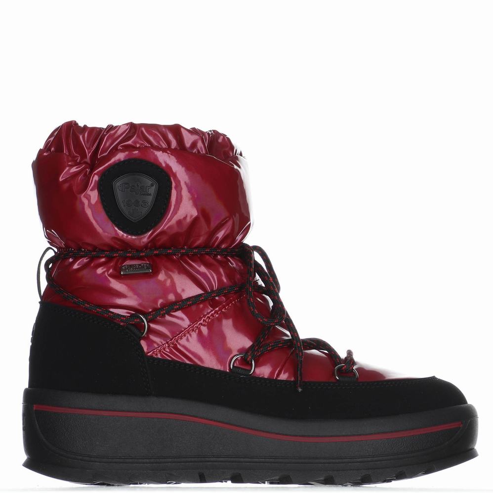 Pajar Taya Nylon Ice Gripper Snowboots Dames Rood | UUQ3547KO