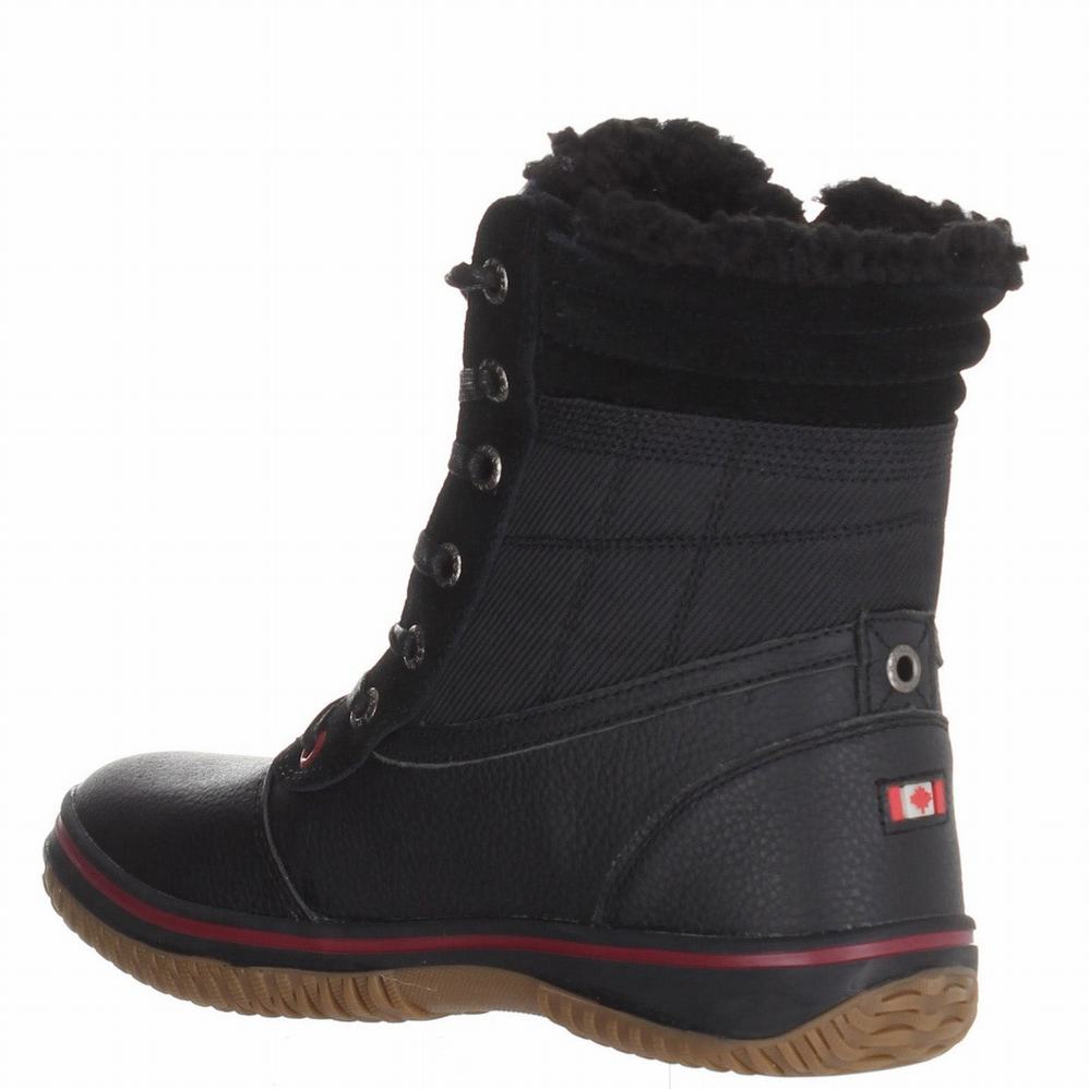 Pajar Trooper Ice Gripper Winterschoenen Heren Zwart | HES7925RD