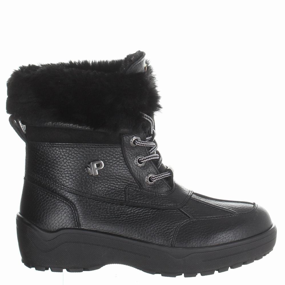 Pajar Christine Ice Gripper Winterschoenen Dames Zwart | TEI5440BU