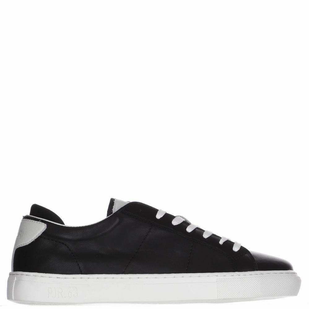 Pajar Landen Sneakers Heren Zwart Wit | KIZ5681GL