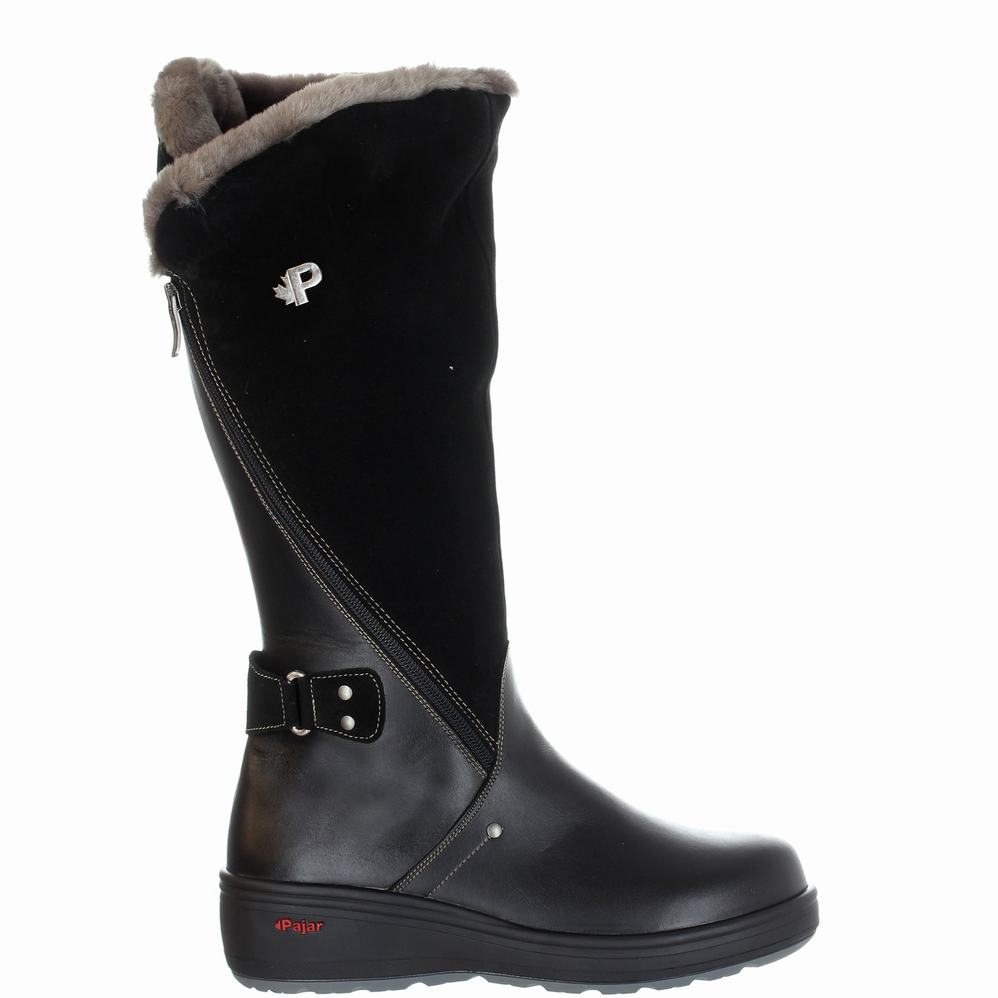 Pajar London N Ice Gripper Snowboots Dames Zwart | YVL555SB