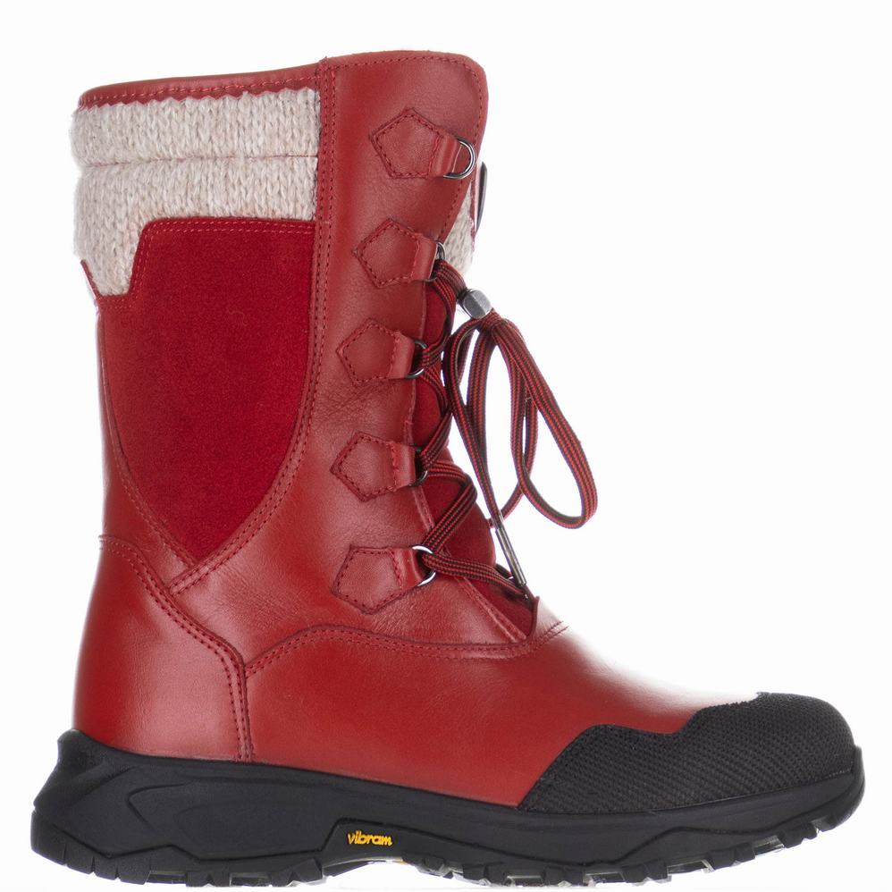 Pajar Marianne Ice Gripper Snowboots Dames Rood | XWC4837GC