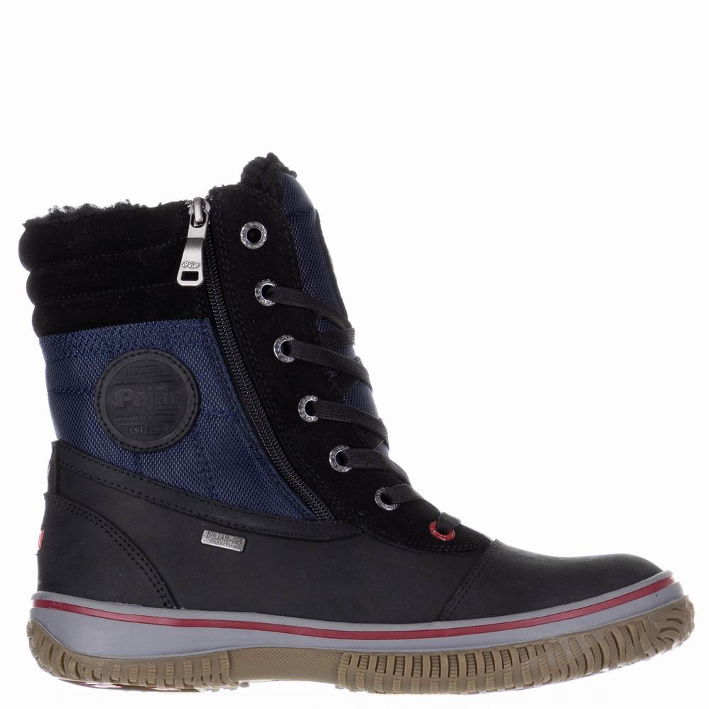 Pajar Trooper 2.0 Ice Gripper Winterschoenen Heren Zwart Donkerblauw | NIQ6554NV